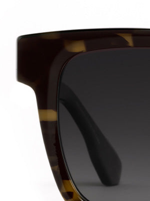 NEW KREWE unisex rory square polarized sunglasses in tortuga noir polarized RORY | Tortuga Noir Polarized (KREWE) main image 2