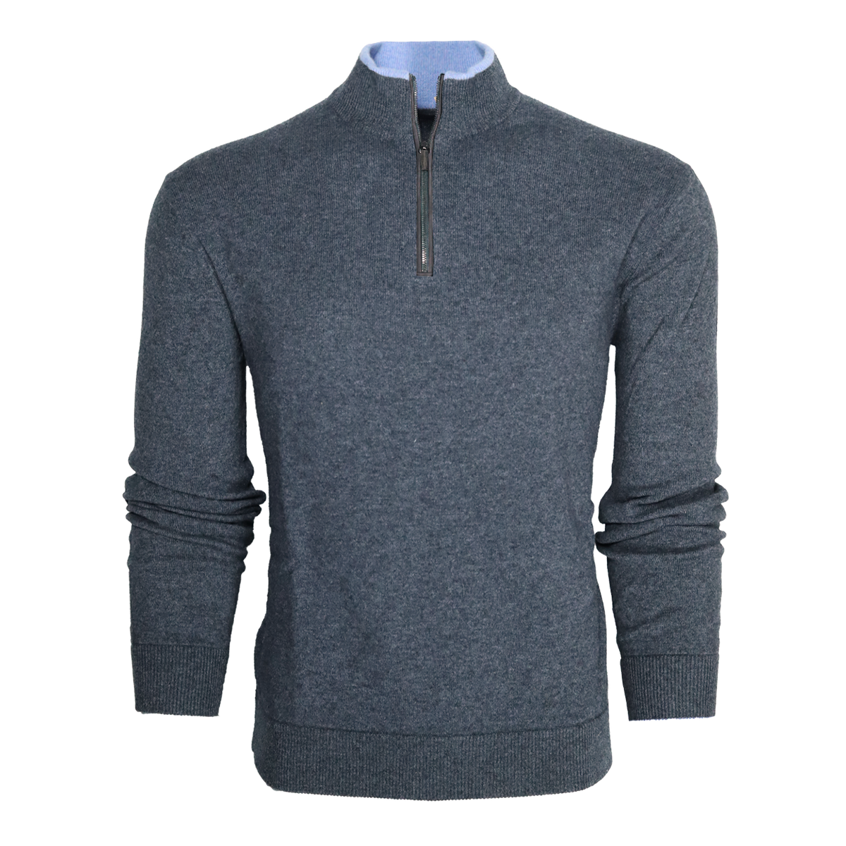 Mens Midweight Cashmere Wool Pullover: Sebonack Quarter-Zip Mens Midweight Cashmere Wool Pullover: Sebonack Quarter-Zip