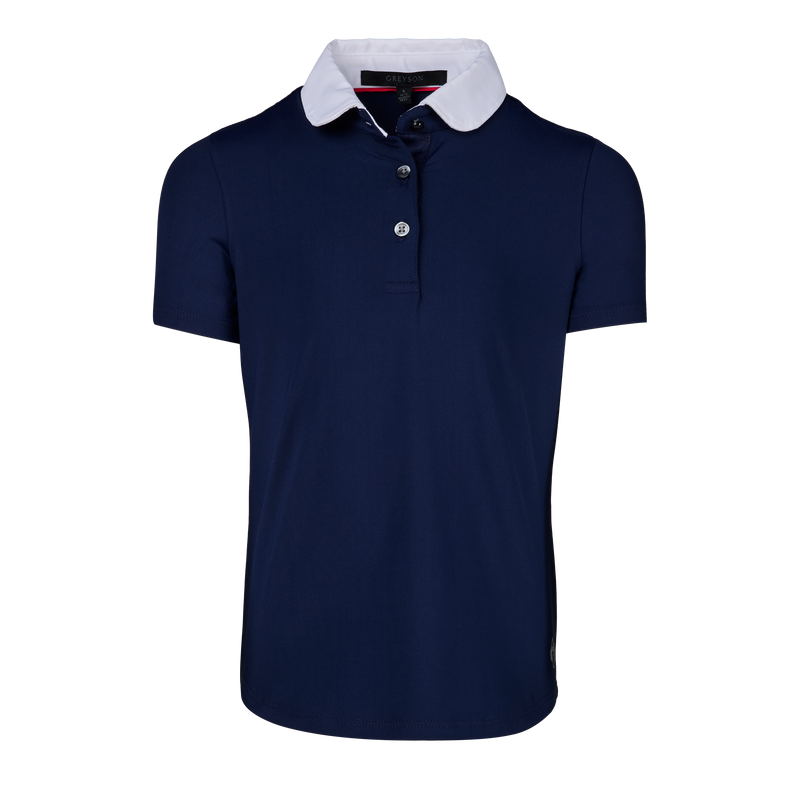 Girl's Scarlett Polo with Contrast Collar