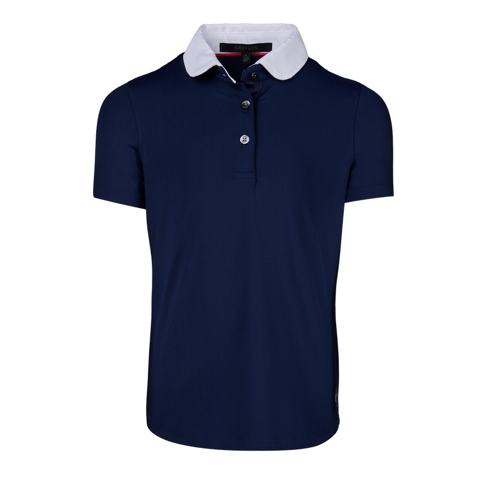 Girl's Scarlett Polo with Contrast Collar