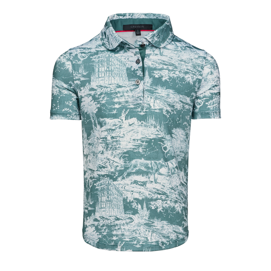 Greyson Clothiers Girl's Huntress Toile Scarlett Polo