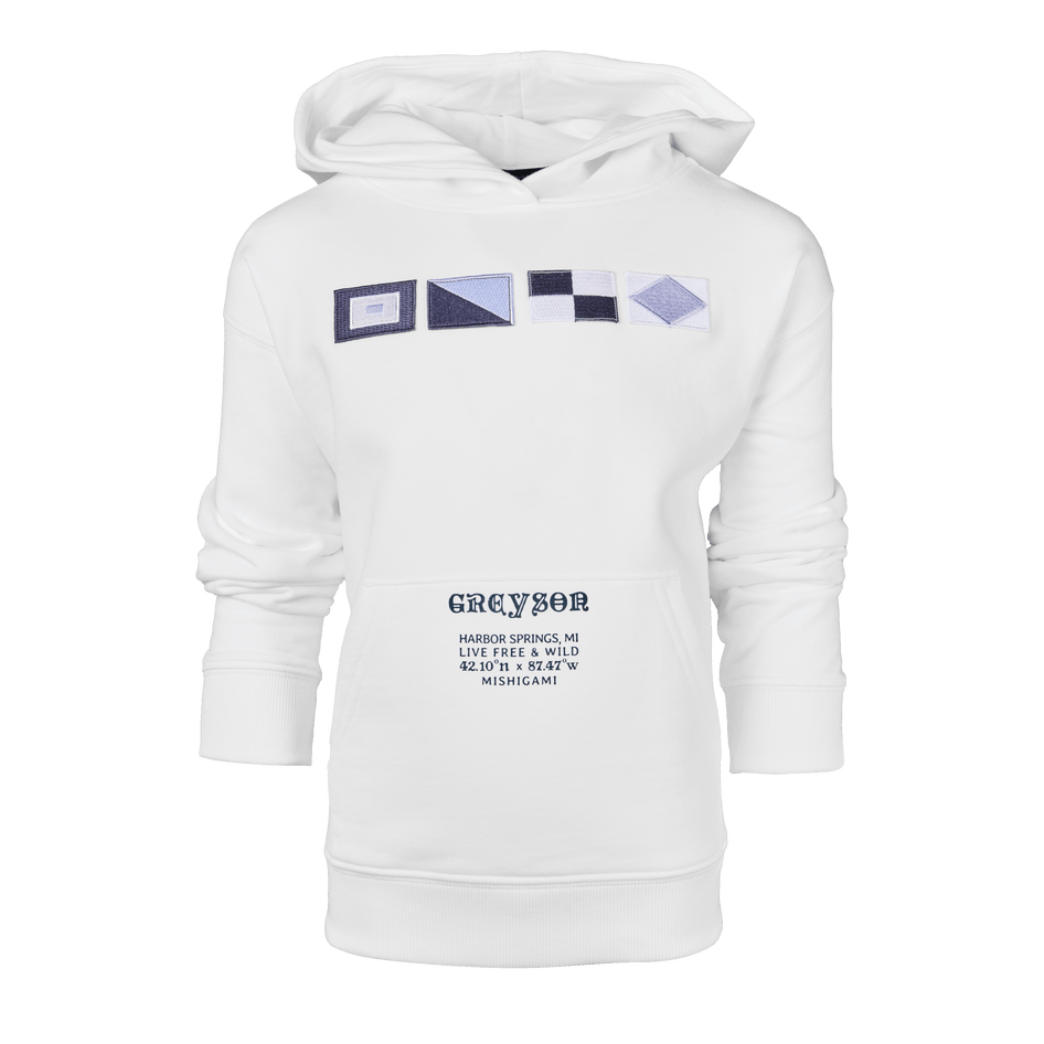 Greyson Clothiers Youth H.S. Nautical Aspen Hoodie in ARCTIC