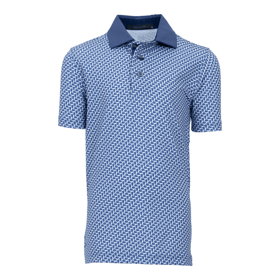 Greyson Clothiers Boy's Dances With Wolves Polo in FALCON
