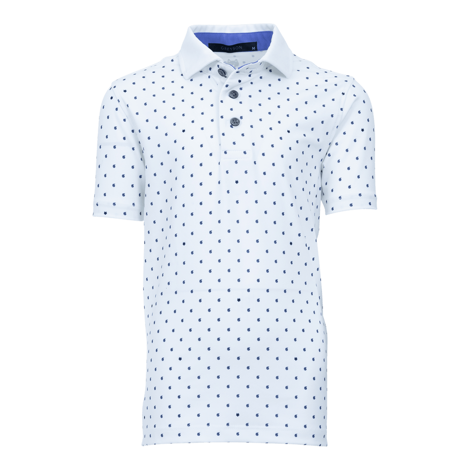 Greyson Clothiers Boy's Icon "G" Polo in ARCTIC