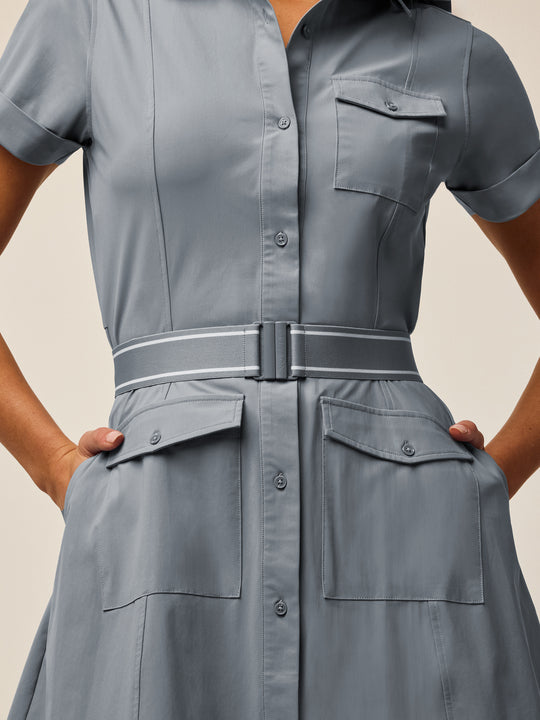 grey dress with belt Greyson Clothiers Women's Phoenix Belted Shirt Dress, Sand, Large Grey corset mini dress 25.05COLL Color:M45 SCARLETT CORSET MAXI DRESS