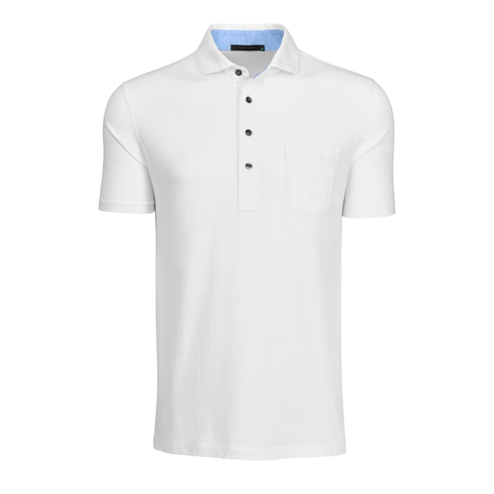 Mens Spirit Short Sleeve Chest Pocket Polo - Pima Cotton Blend
