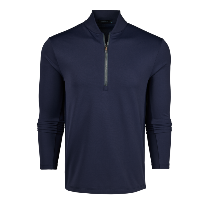 Mens Siasconset Quarter-Zip - Midweight Brushed Pique Quarter-Zip