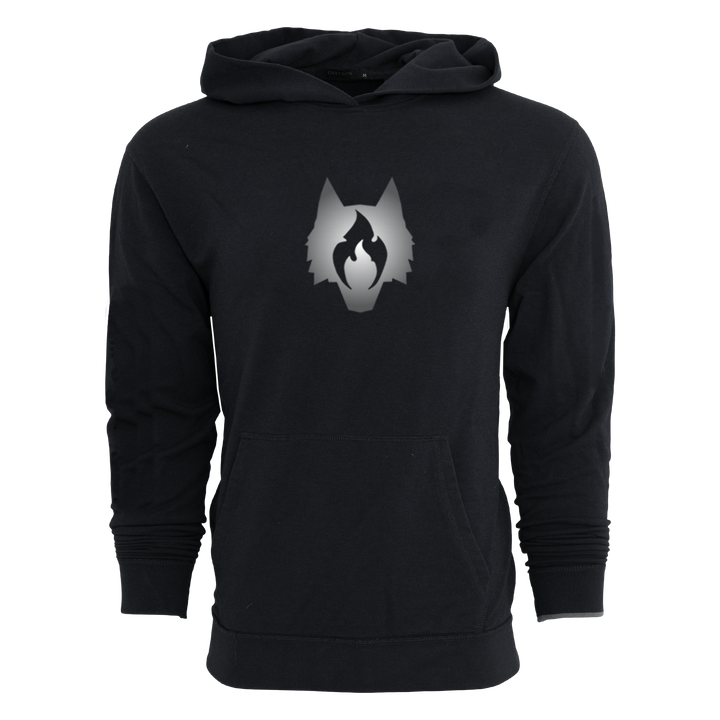 Black top wolf hoodie