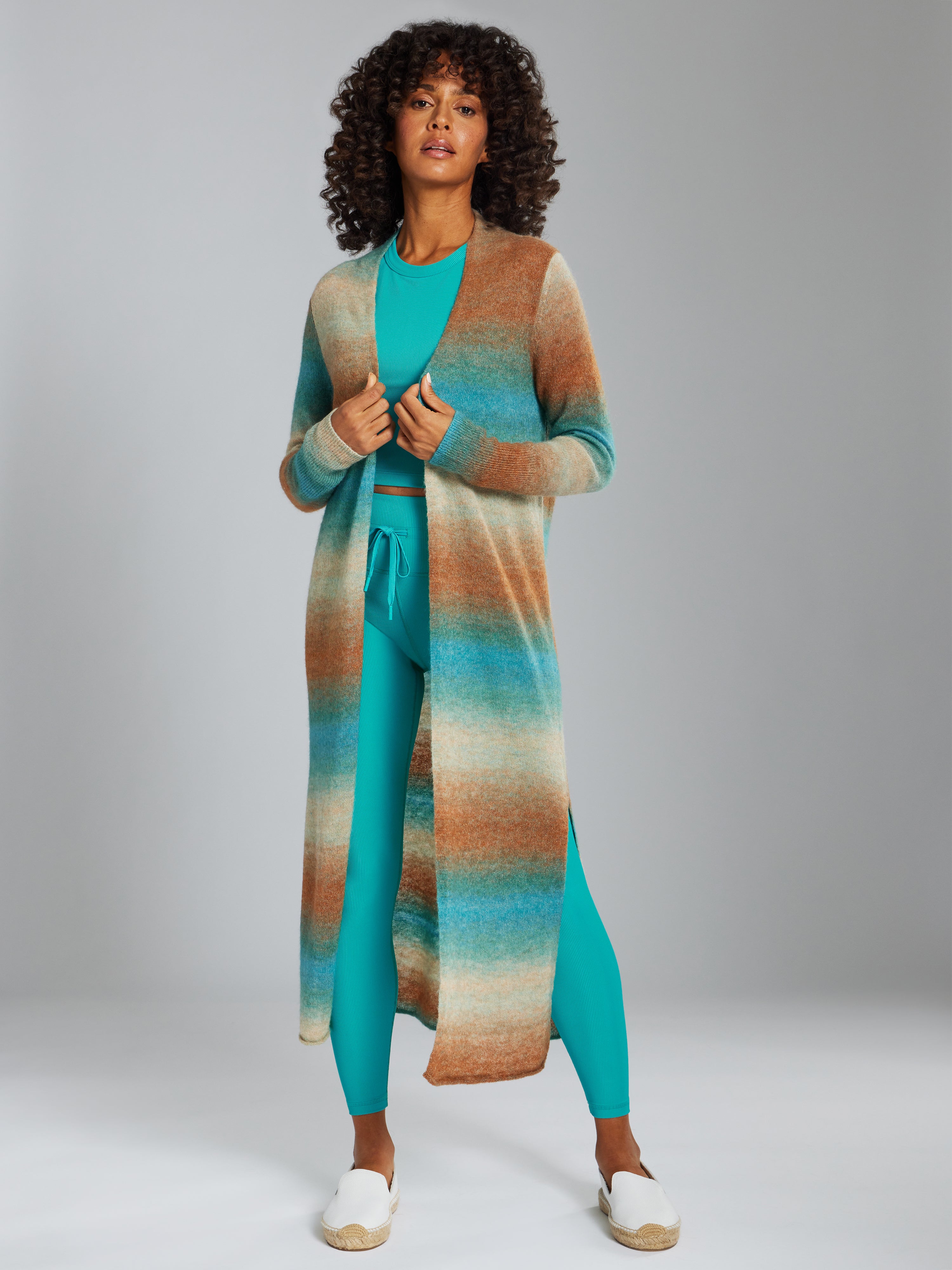 Turquoise 2024 duster cardigan