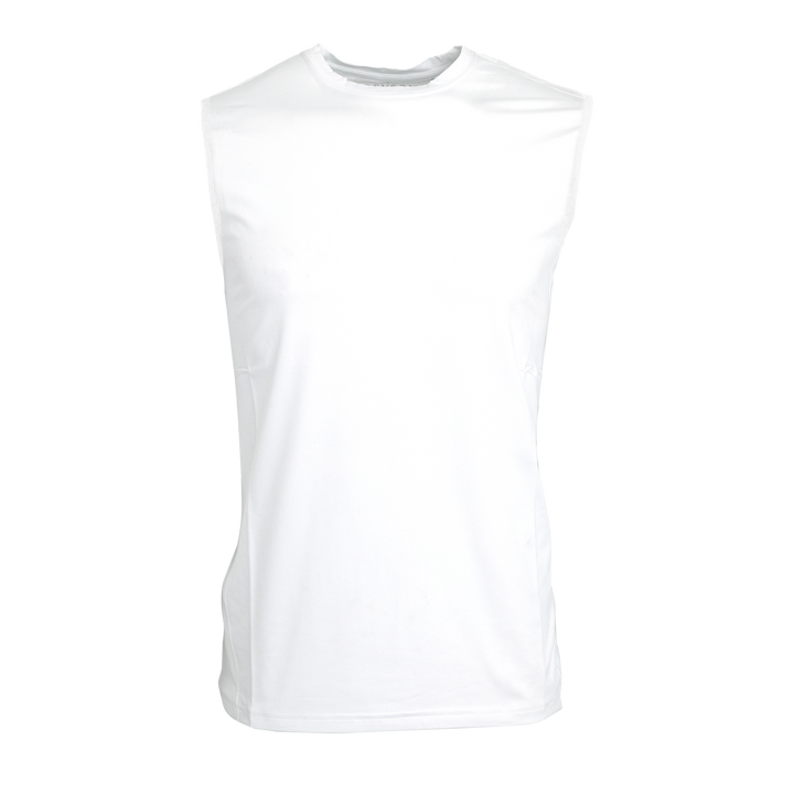 Plain white sales sleeveless t shirts