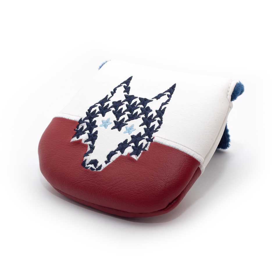 Greyson Clothiers Stars and Stripes Wolf Mallet Putter Cover in ARCTIC
